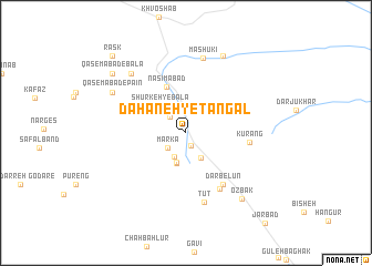 map of Dahaneh-ye Tangal