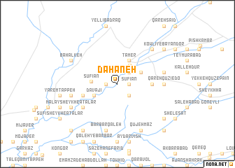 map of Dahaneh