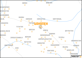 map of Dahaneh