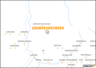 map of Dahan-e Karkareh