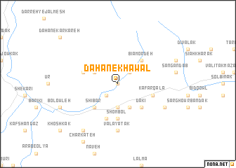 map of Dahan-e Khawāl