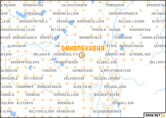 map of Dahanekwewa