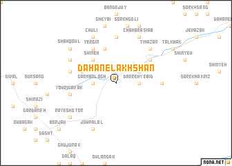 map of Dahan-e Lakhshān