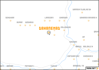 map of Dahan-e Mad