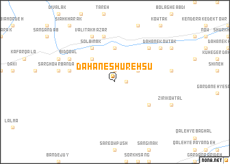 map of Dahan-e Shūreh Sū