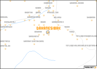 map of Dahan-e Sībak