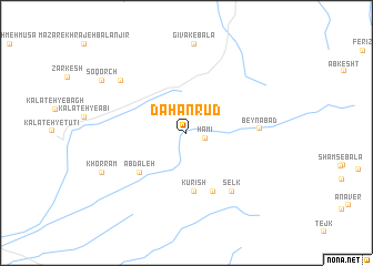 map of Dahan Rūd