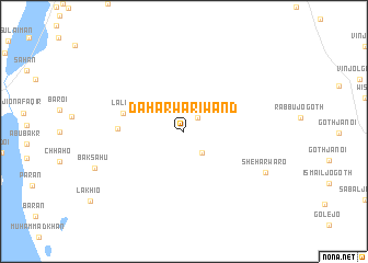 map of Daharwāri Wānd