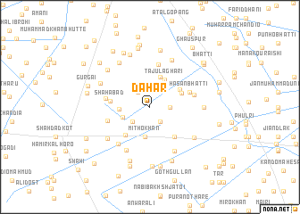 map of Dāhar