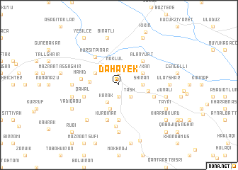 map of Dahâyek