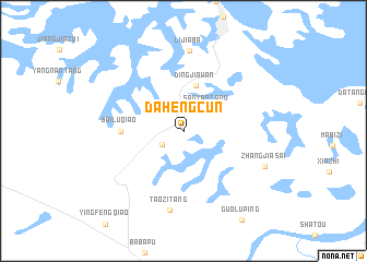 map of Dahengcun