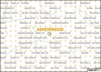map of Dahenpahuwa