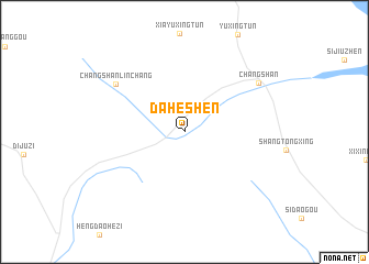 map of Daheshen