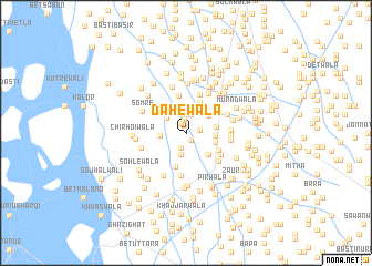 map of Dāhewāla