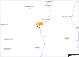map of Dahe