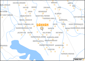 map of Daḩḩām