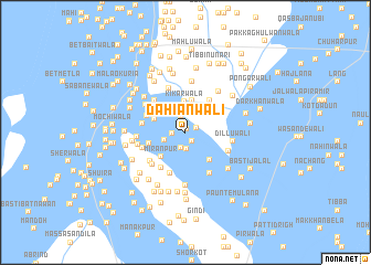 map of Dāhiānwāli