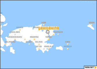 map of Dahidahina