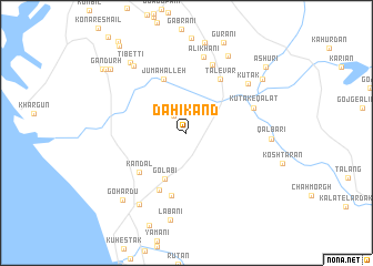 map of Dāhī Kand