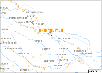 map of Daḩīmāvīyeh