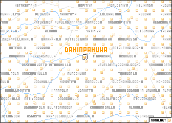 map of Dahinpahuwa