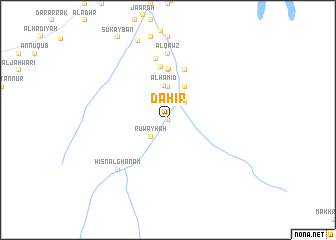 map of Ḑāhir