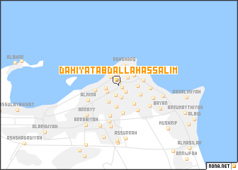 map of Ḑāhiyat ‘Abd Allāh as Sālim