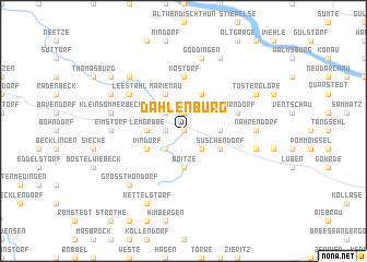 map of Dahlenburg