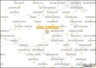 map of Dahlenrode