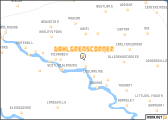 map of Dahlgrens Corner