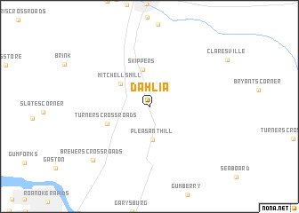 map of Dahlia