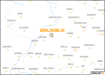 map of Dahlik Mālik