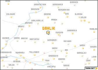 map of Dahlik