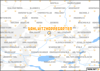 map of Dahlwitz-Hoppegarten