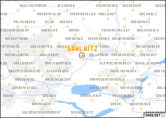 map of Dahlwitz