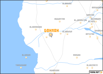 map of Daḥmah