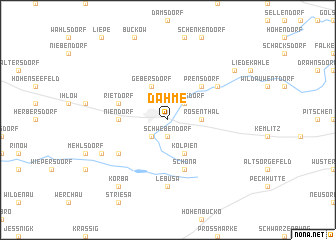 map of Dahme