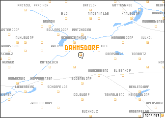 map of Dahmsdorf