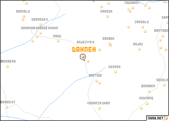 map of Dahneh