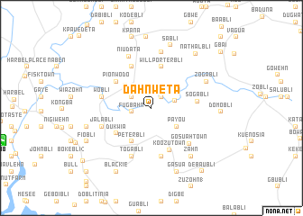 map of Dahnweta