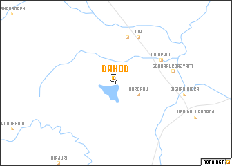 map of Dāhod