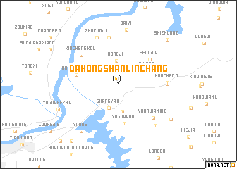 map of Dahongshanlinchang