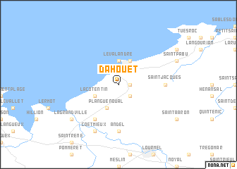 map of Dahouet