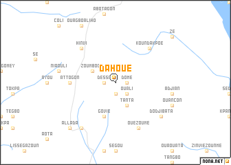 map of Dahoué