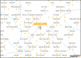 map of Dahoumé