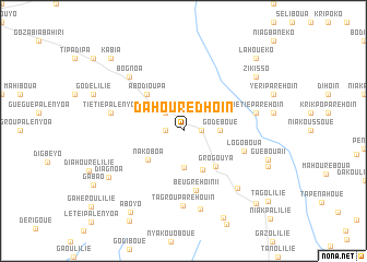 map of Dahourédhoin