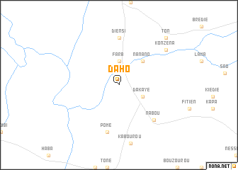 map of Daho