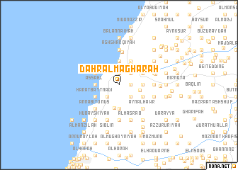 map of Ḑahr al Maghārah