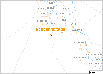 map of Daḩr an Naşrānī