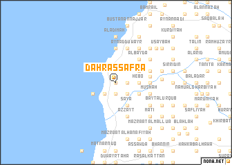 map of Ḑahr aş Şafrāʼ